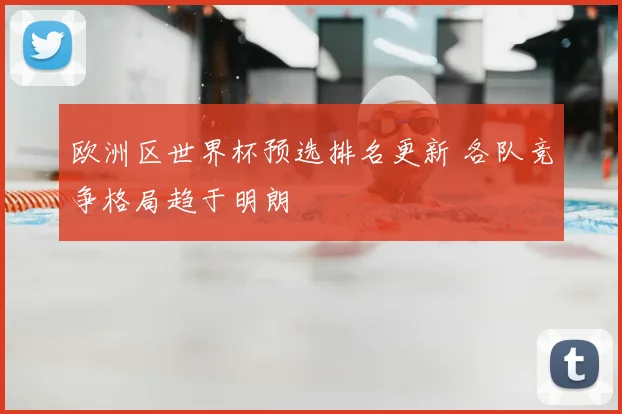 欧洲区世界杯预选排名更新 各队竞争格局趋于明朗